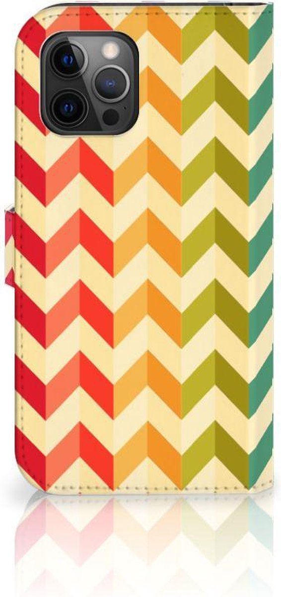 Apple iPhone 12 Pro Max Telefoon Hoesje Zigzag Multi Color