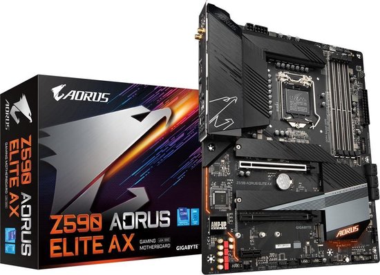 Moederbord Gigabyte Z590 AORUS ELITE AX ATX LGA1200 - GIGABYTE