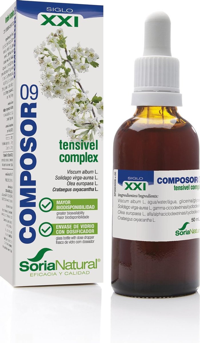 Food Supplement Soria Natural Composor 9 Tensivel Complex 50 ml