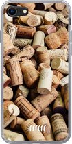 6F hoesje - geschikt voor iPhone SE (2020) - Transparant TPU Case - Corks #ffffff