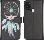 iMoshion Design Softcase Book Case Samsung Galaxy A21s hoesje - Dreamcatcher