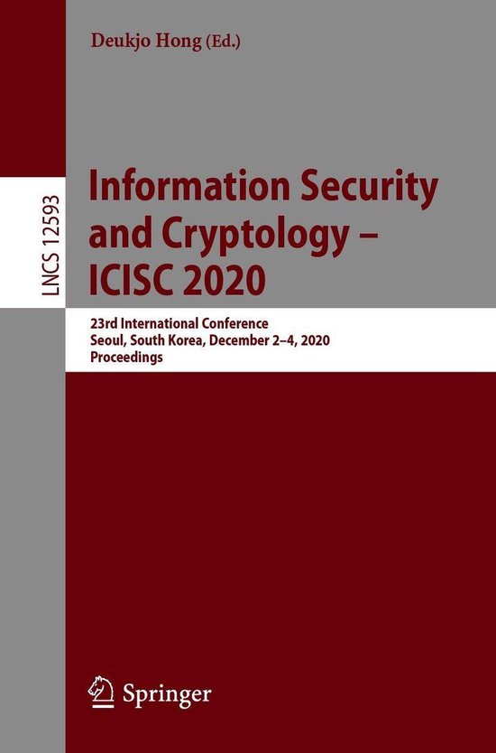 Springer Nature Proceedings Computer Science - Information S ... - cover