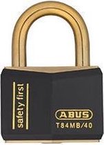 ABUS hangslot, individueel sluitend - kunststof buitenkant, 2 sleutels Zwart
