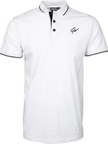 Gorilla Wear Delano Polo Shirt Heren - Wit/Zwart - XL