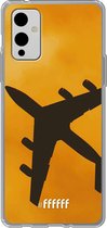 6F hoesje - geschikt voor OnePlus 9 -  Transparant TPU Case - Aeroplane #ffffff