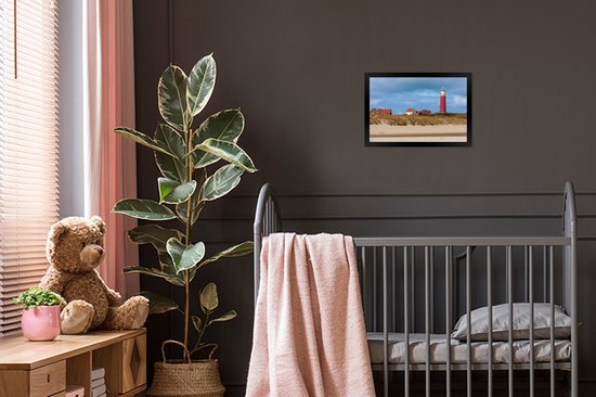 Photo encadrée - Cadre photo Phare aux Nederland noir sans passe partout 30x20 cm - Affiche encadrée (Décoration murale salon / chambre)