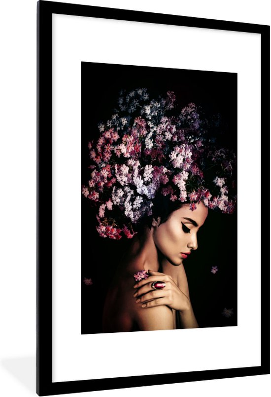 Close Up Posterlijst 100x100 cm zwart hout decor - MDF fotolijst