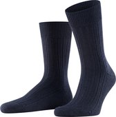 FALKE Teppich im Schuh gestoffeerde zolen merinowol sokken heren blauw - Maat 39-40