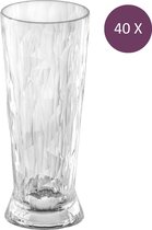 Koziol - Superglas Club No. 11 Verre à Bière 500 ml Set de 40 Pièces - Plastique - Transparent