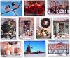 50 Luxe Kerst- en Nieuwjaarskaarten met Pen - 9,5x14cm - 10 x 10 dubbele kaarten met enveloppen - serie Santa