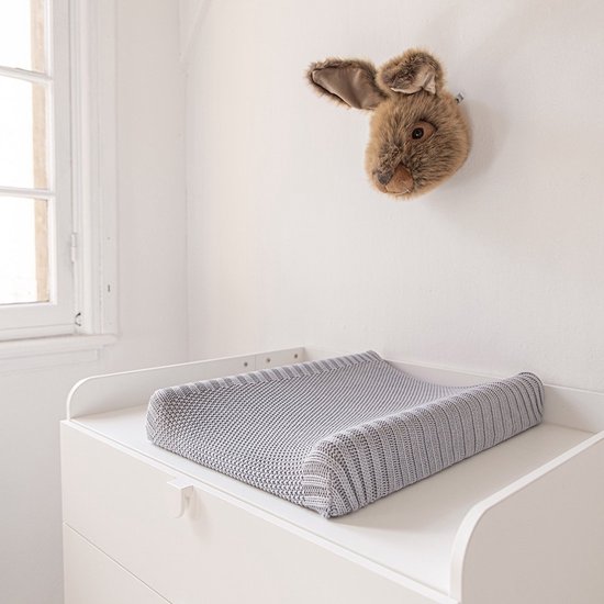 Meyco Baby Aankleedkussenhoes - Uni - Soft Olive - 50x70 cm