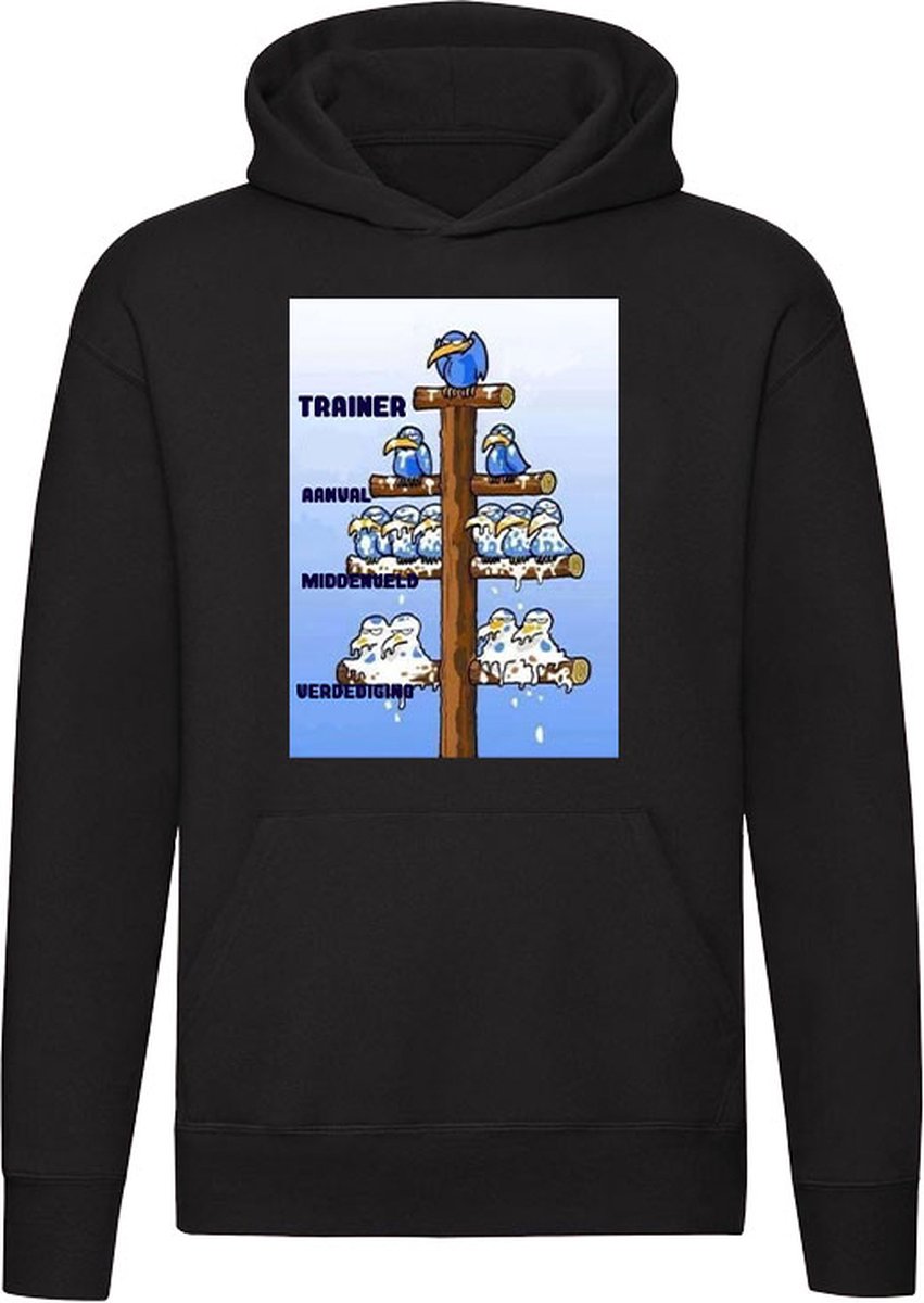 Schijt vogels Hoodie - sport - trainer - voetbal - hockey - speler - game - humor - grappig - unisex - trui - sweater - capuchon