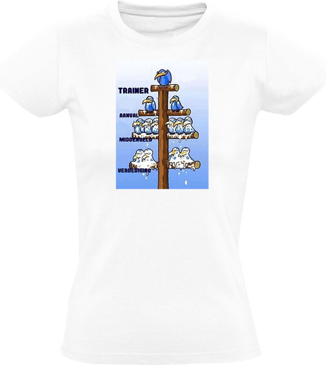 Schijt vogels Dames T-shirt - sport - trainer - voetbal - hockey - speler - game - humor - grappig