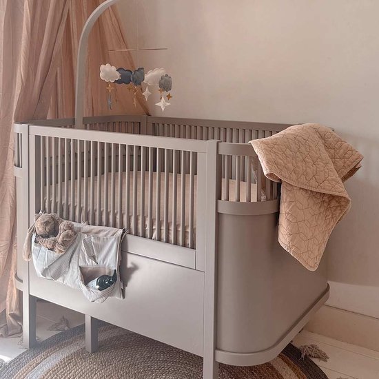 Jollein - Baby Hoeslaken Ledikant Jersey (Nougat) - Katoen - 60x120cm
