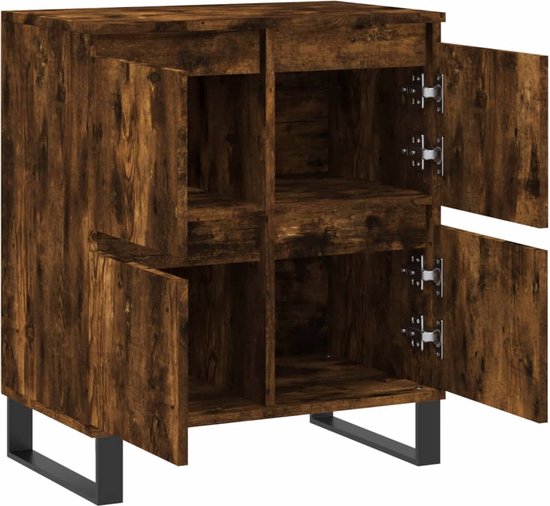 vidaXL-Dressoir-60x35x70-cm-bewerkt-hout-gerookt-eikenkleurig