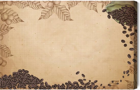 Painting King Peinture sur toile Céréales sur un sac de jute