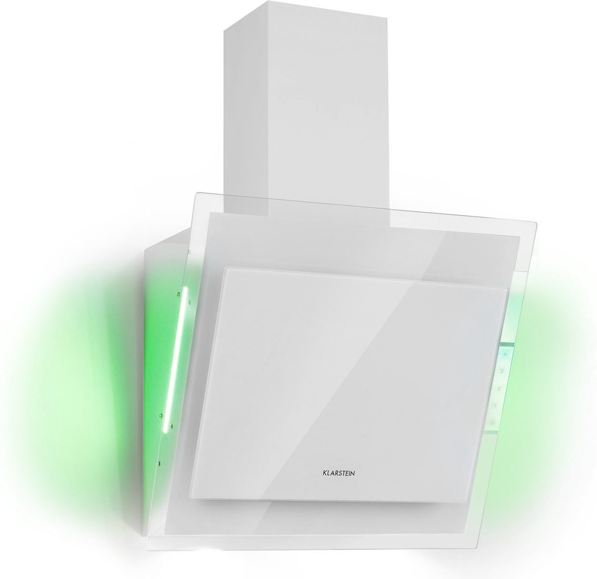 Klarstein Mirage 60 Afzuigkap - 550 MÂł/H - Touch Paneel - Ambient - EEC A++ - Wit