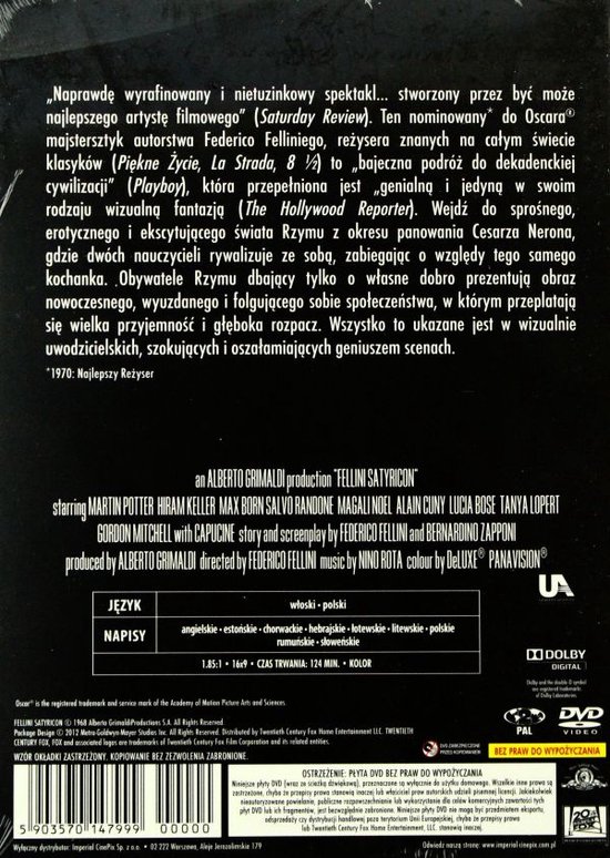 Fellini Satyricon [DVD]