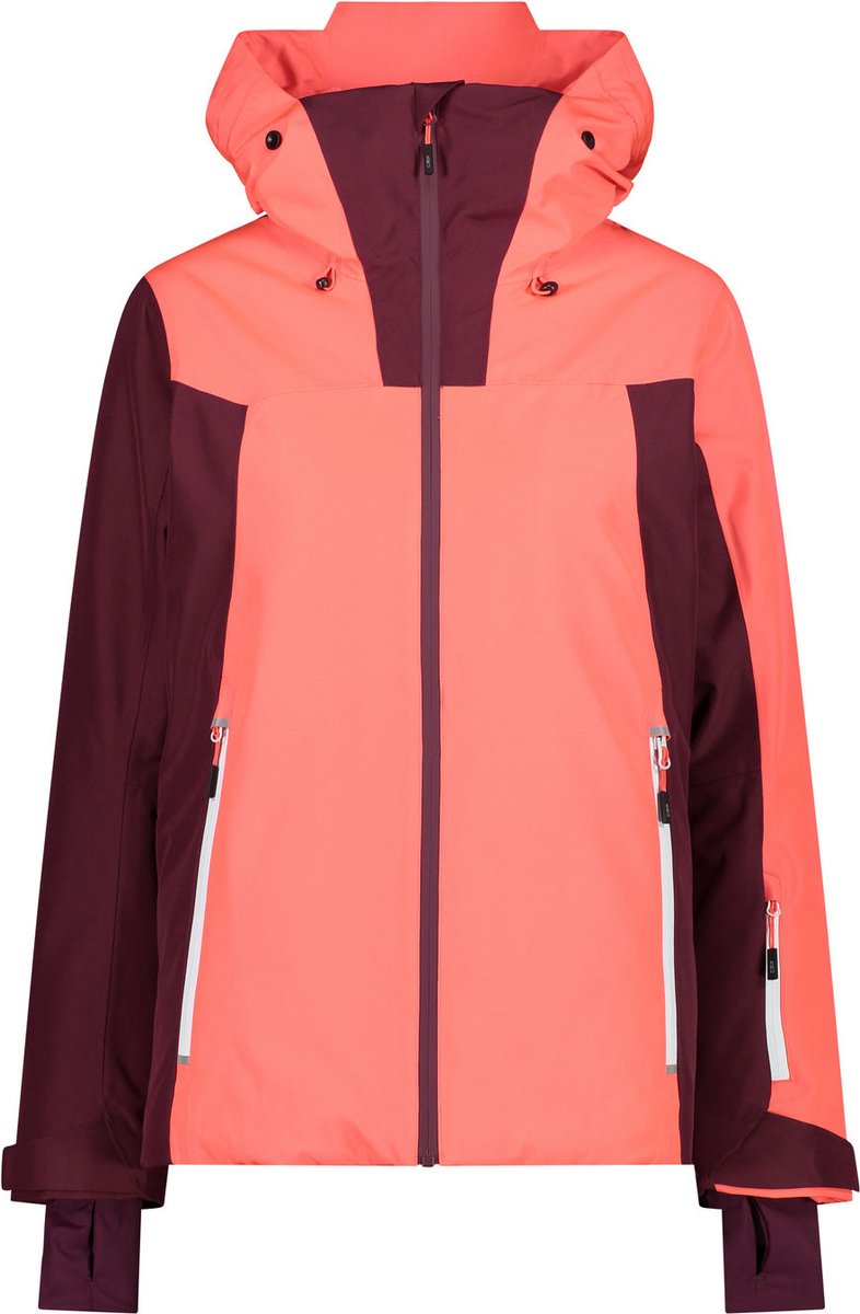 CMP Woman Jacket Fix Hood – Wintersport Jassen Ski Jassen Rood