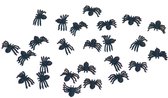 Folat - Mini Spinnen 25 Stuks - Halloween - Halloween Decoratie - Halloween Versiering