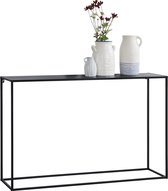 Consoletafel Kobe - Bijzettafel - Metaal - 74x115x32 cm - Zwart Mat - Stijlvol design