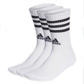 adidas Sportswear 3-Stripes Gevoerde Sokken 3 Paar - Unisex - Wit - 46-48