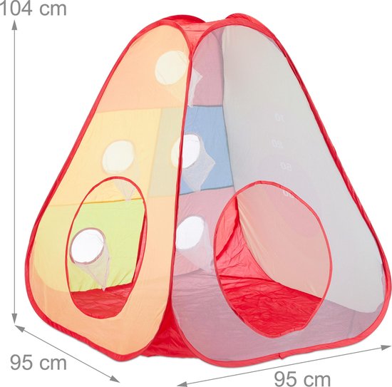 | relaxdays 251 delige ballenbak set pop up 251 delige ballenbak set pop up systeem tent 250 ballen