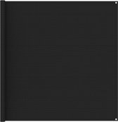 The Living Store Tenttapijt - zwart 250 x 200 cm - ademend - weerbestendig - met geïntegreerde oogjes