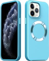 iPhone 15 Hoesje - Back Case Cover - Magsafe Compatible - Blauw - Provium