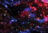 Fotobehang - Vlies Behang - Sterrenhemel - Sterren - Ruimte - Universum - Cosmos - Heelal - Space - Galaxy - 254 x 184 cm