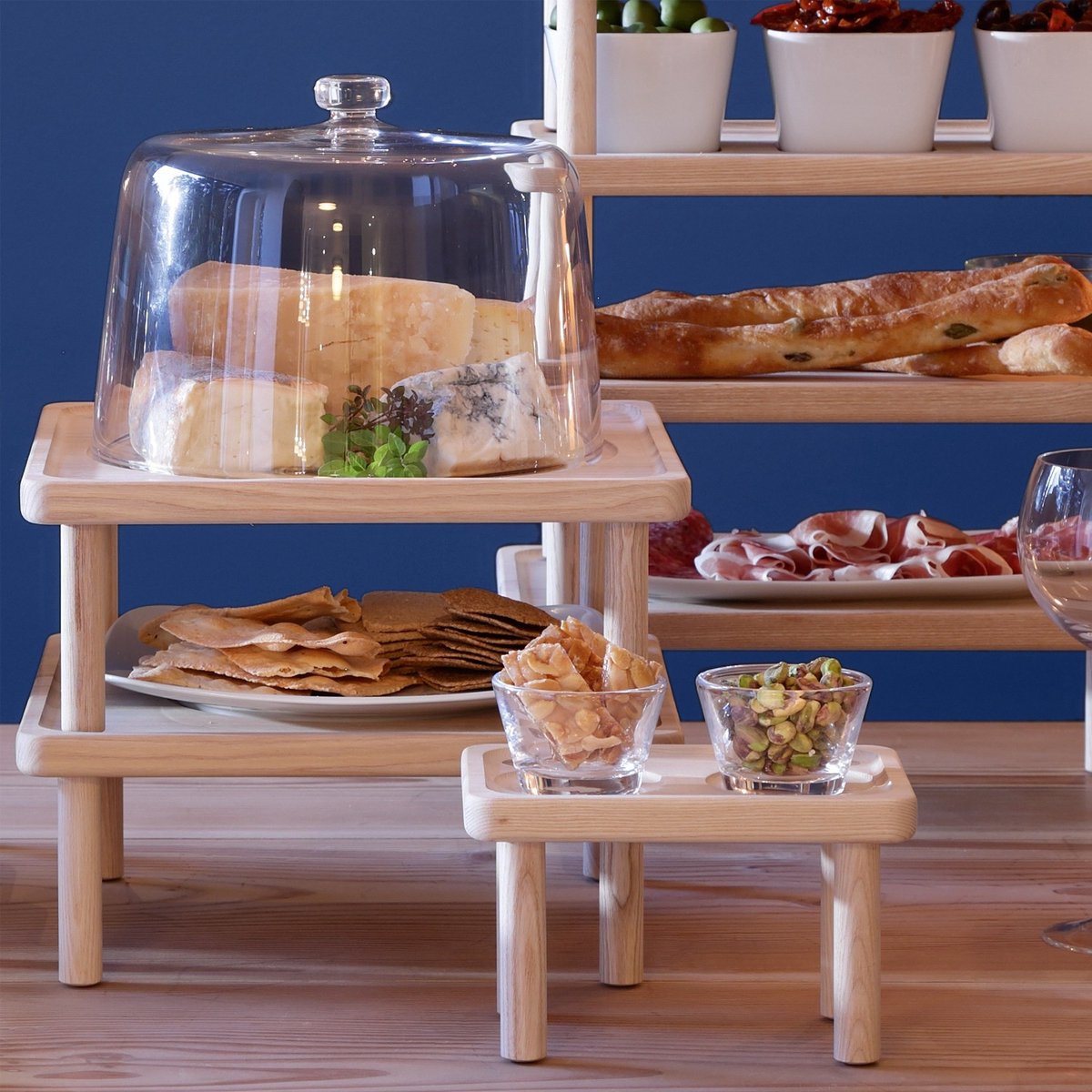 L.S.A. - Stilt Serveerplateau met Stolp ø 30 cm - Glas - Transparant