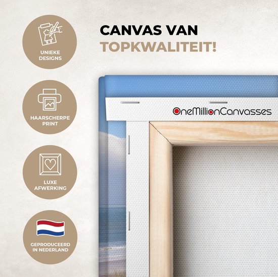 Tableau Toile Dune - Plage - Water - 180x120 cm - Décoration murale XXL