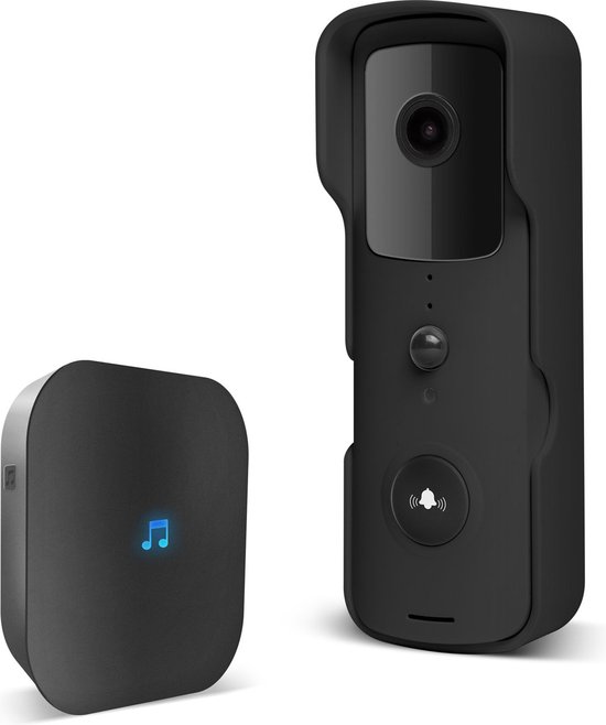 Delight Video Deurbel met Camera En Wifi - Intercom - Full HD 1080p - 150 dagen batterijduur! - Bewegingsdetectie En Nachtzicht - Deurbellen met Camera - 55386BK van Delight — afbeelding 3