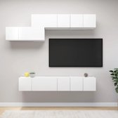 The Living Store Tv-meubelset Hangend - Spaanplaat - 60 x 30 x 30 cm - Wit
