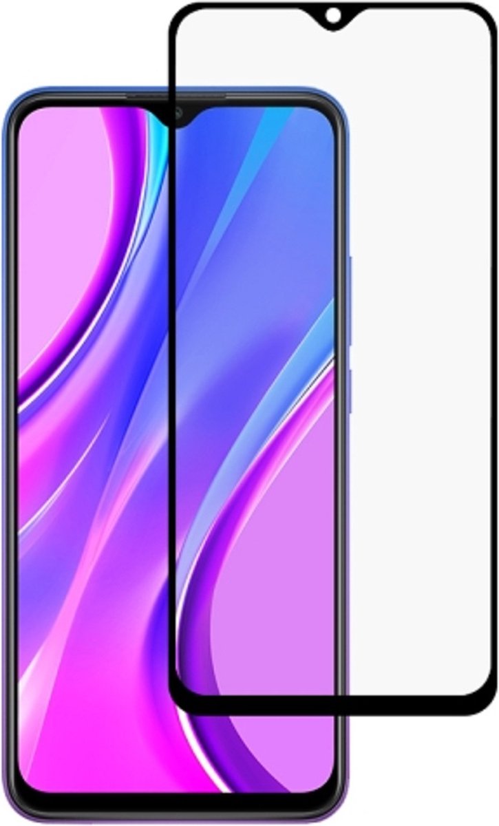 LuxeBass Full Glas screenprotector geschikt voor - Xiaomi Redmi 9 - Transparant - Volledige dekking - Premium Glas - beeldscherm - scherm - tempered glas