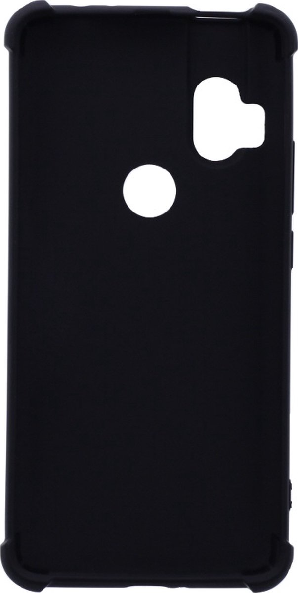 LuxeBass Hoesje geschikt voor Motorola One Hyper - Anti Shock - Zwart