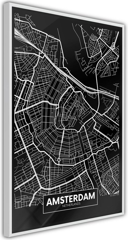 City Map: Amsterdam (Dark)