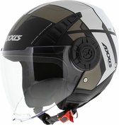 Axxis Metro jet helm Cool mat grijs S - Scooter / Motor