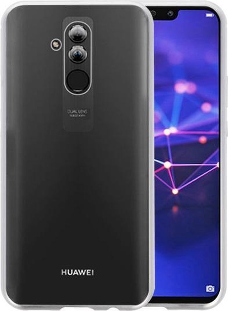 Magnetic Back Cover voor Huawei Mate 20 Lite Zilver - Transparant