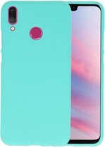 Bestcases Color Telefoonhoesje - Backcover Hoesje - Siliconen Case Back Cover voor Huawei Y9 2019 - Turquoise