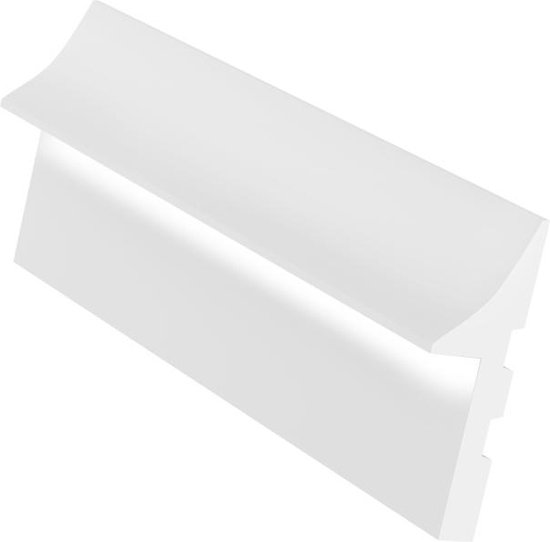 Set van 3 plinten van polystyreen L290 x H15 cm wit - RADENO L 290 cm x H 14.8 cm x D 4.5 cm