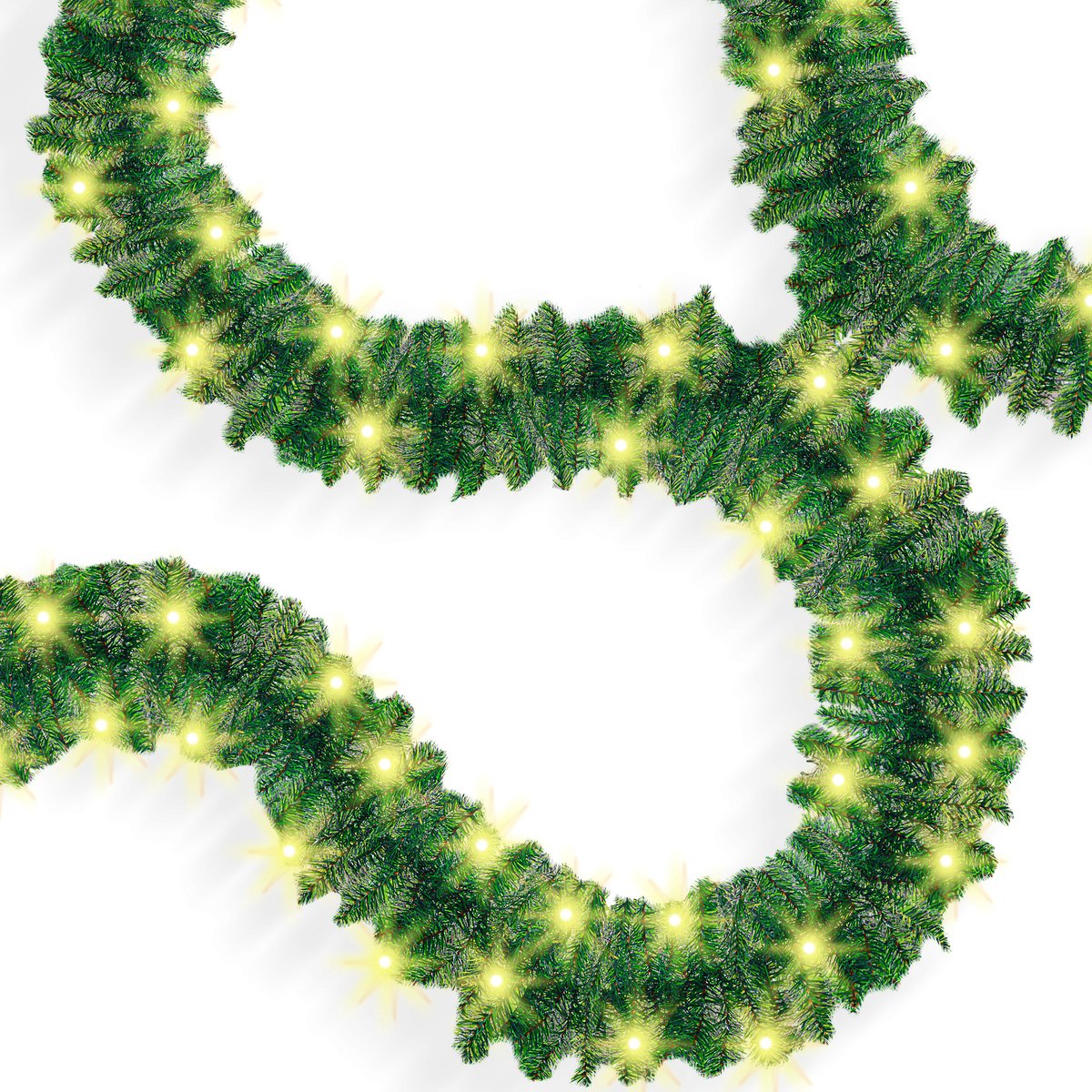 KESSER® Guirlande met verlichting - Kerstguirlande LED Kerstslinger Kerstversiering Kerstdecoratie