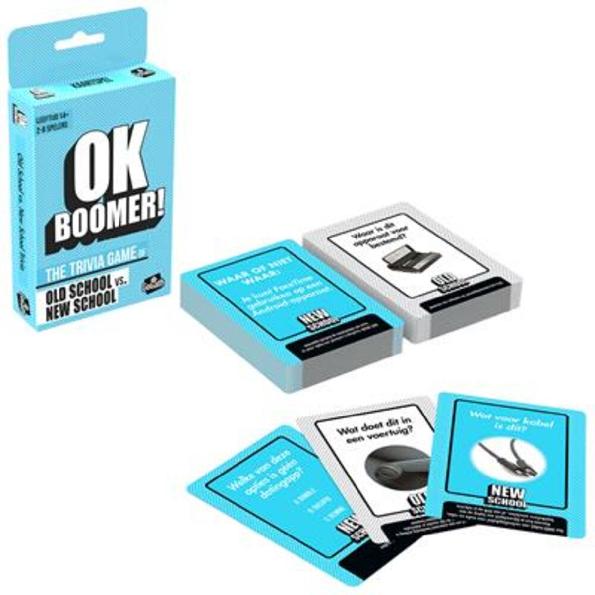 Games Adults Play OK Boomer - The Old School vs. New School Trivia Game,  Blue Sky, Includes 220 Cards