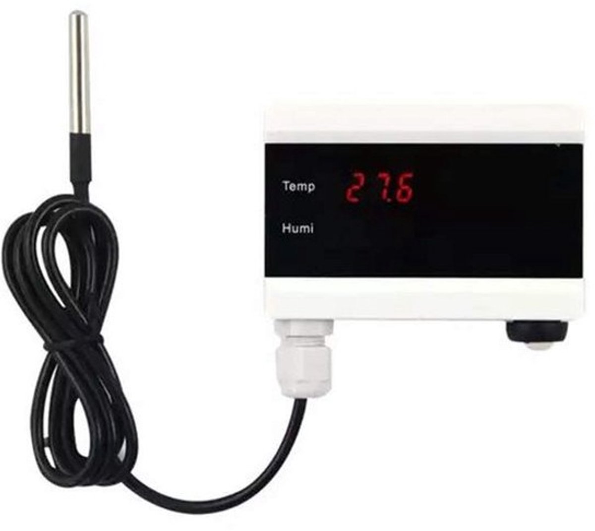 Wi-Fi Temperatuursensor met Digitaal Display en Alarmfunctie