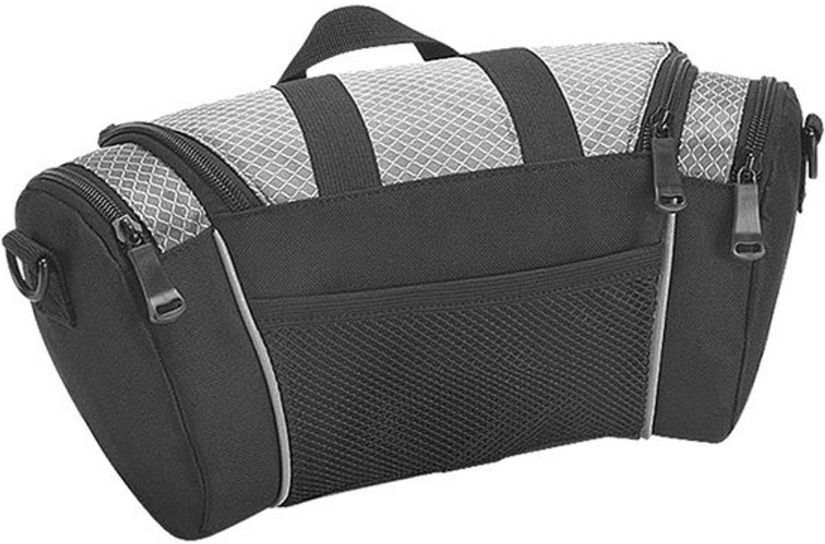 Fietsstuurtas - Voorbandtas Fietsaccessoire - Fietsen en Transport - Reflecterend en Veelzijdig - 5 liter - Zilver
