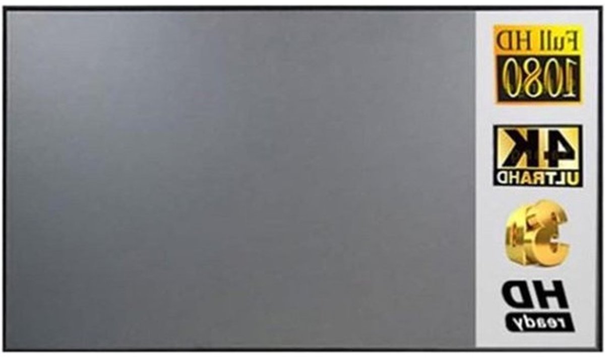 Projectiescherm - Projector Scherm - Thuisbioscoop Creëren - Ondersteunt 4K HD - 133 inch - Wit