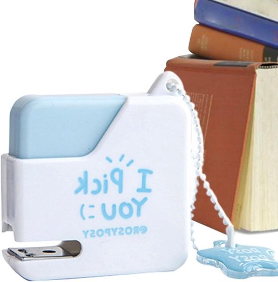 Kleine Nietmachine - Mini Nietmachine Set - Papier Organiseren - Elegant Kubusontwerp - 4 x 4.5 cm - Wit