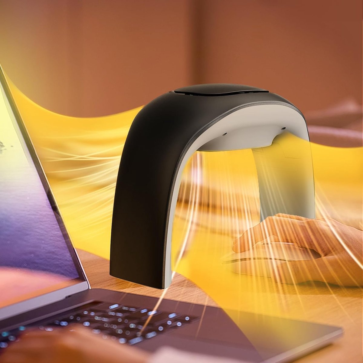 Muismatten handwarmer, opvouwbare elektrische verwarming handwarmer voor bureau, 100 W temperatuurregeling met drie snelheden, gaming bureau warme accessoires
