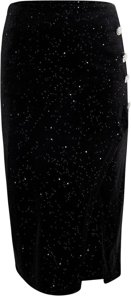 caspio Fluwelen rok met glitter dames Fluwelen rok met glitter
