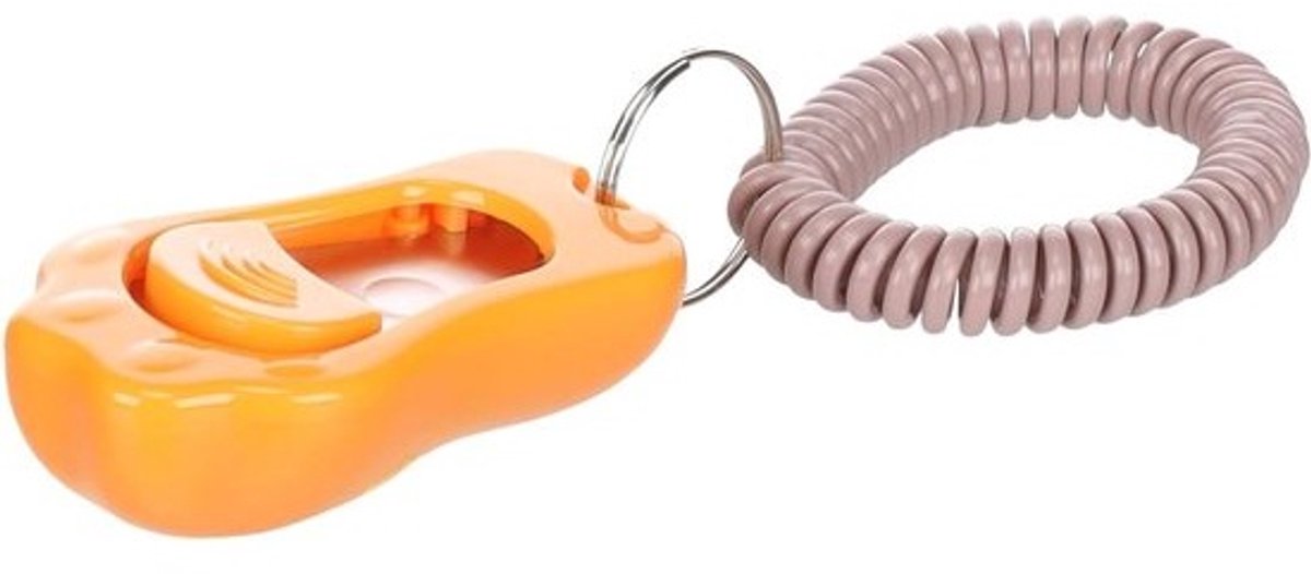 Puppy Clicker - Honden Trainingsclicker - Puppy Training - Verstelbare Toonhoogte - 65 x 4 x 25 cm - Oker